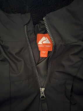 Ozark Trail Black Jacket with Orange Logo Tag